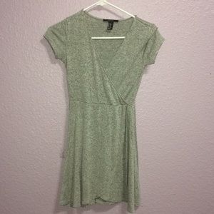 F21 faux wrap dress